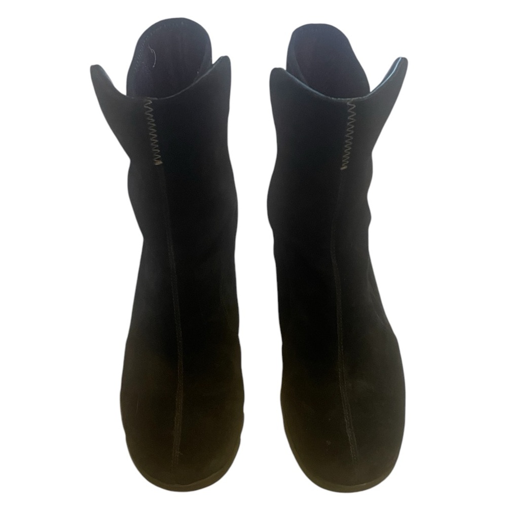 Black Suede Booties